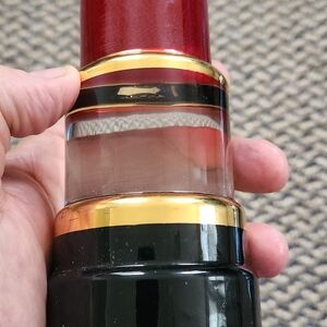 KOSTA BODA 8 INCH OBJET D'ART LIPSTICK FROM SWEDISH ARTIST